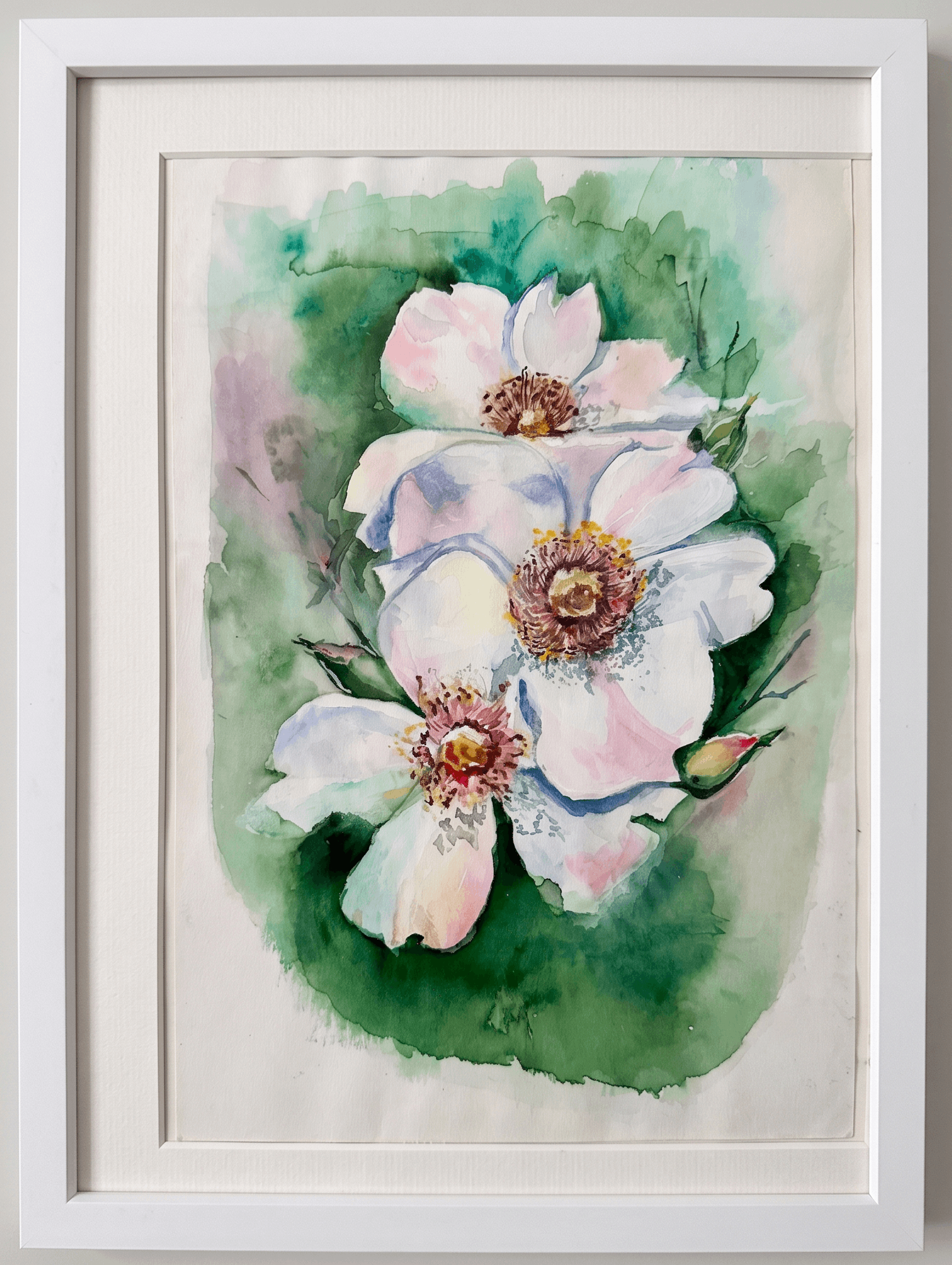 Wild Rose Serenade — Toronto, Canada — hand-painted watercolor by Rimma Guzenko